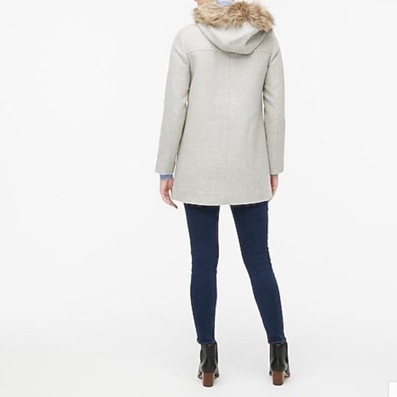 J. Crew Vail Parka Wool Coat Gray - Picture 4 of 15